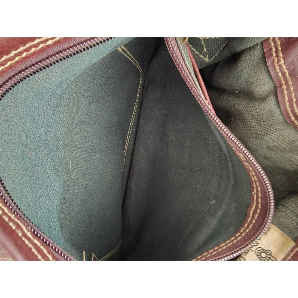 What Daisy Did Recycled Leather Messenger Bag Dark Brown Flap Crossbody Shoulder